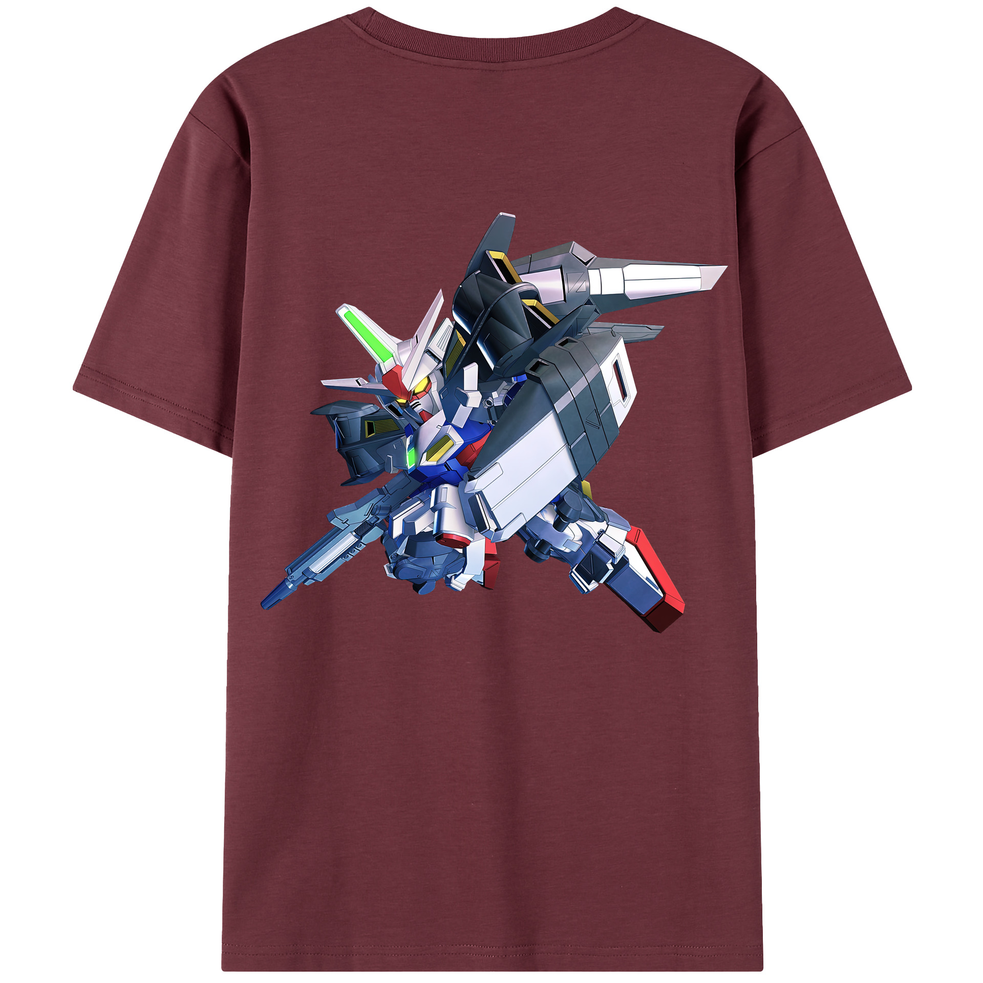 （画像用） 機動戦士ガンダム Mobile Suit Gundam 綿100％半袖Tシャツ（背面プリント）